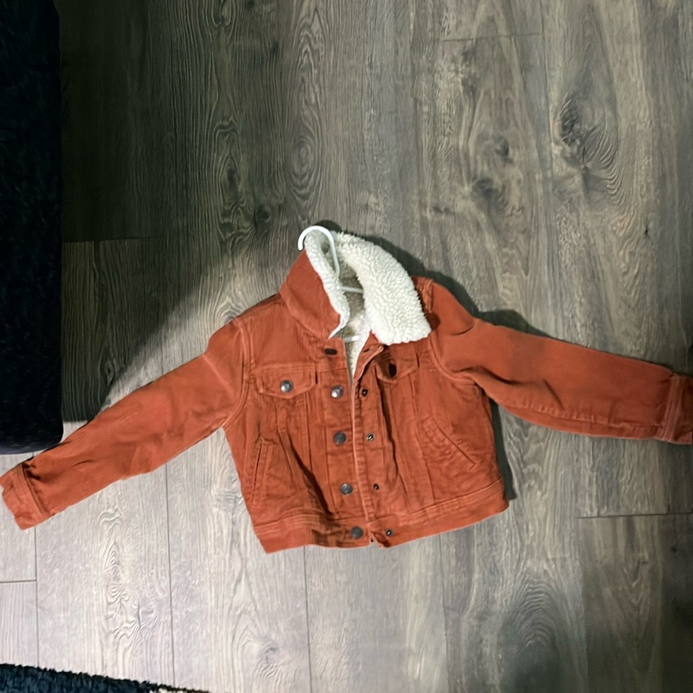 Kids Corduroy Jacket with Sherpa Collar